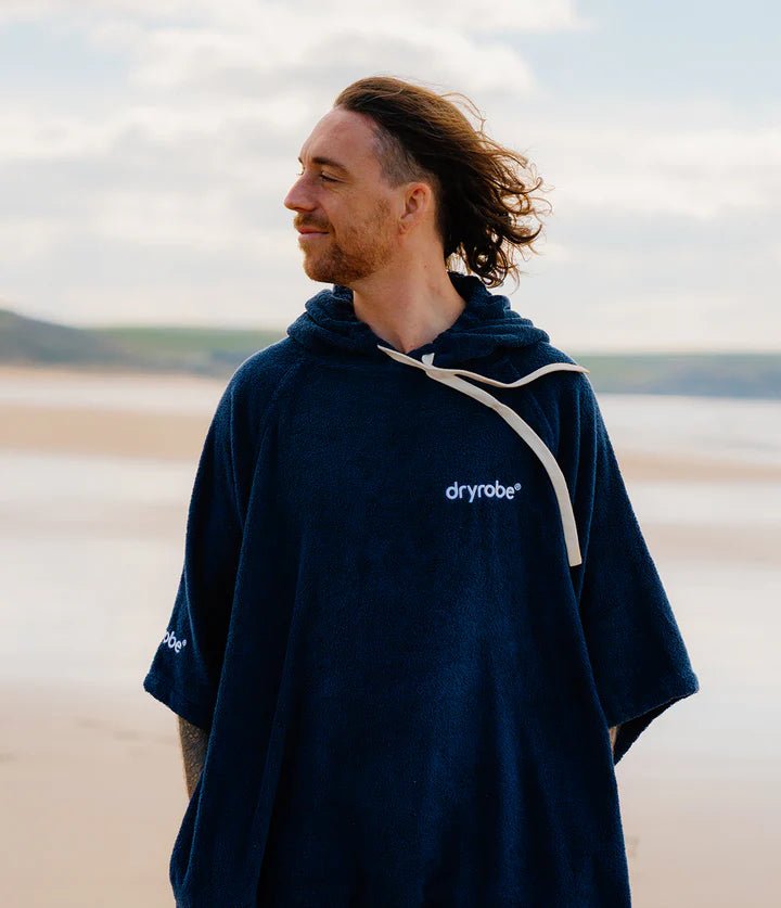 Towel Robe - Poncho Coton Organic Adulte NavyPonchosDryrobe