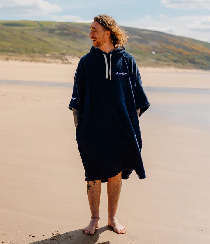 Towel Robe - Poncho Coton Organic Adulte NavyPonchosDryrobe
