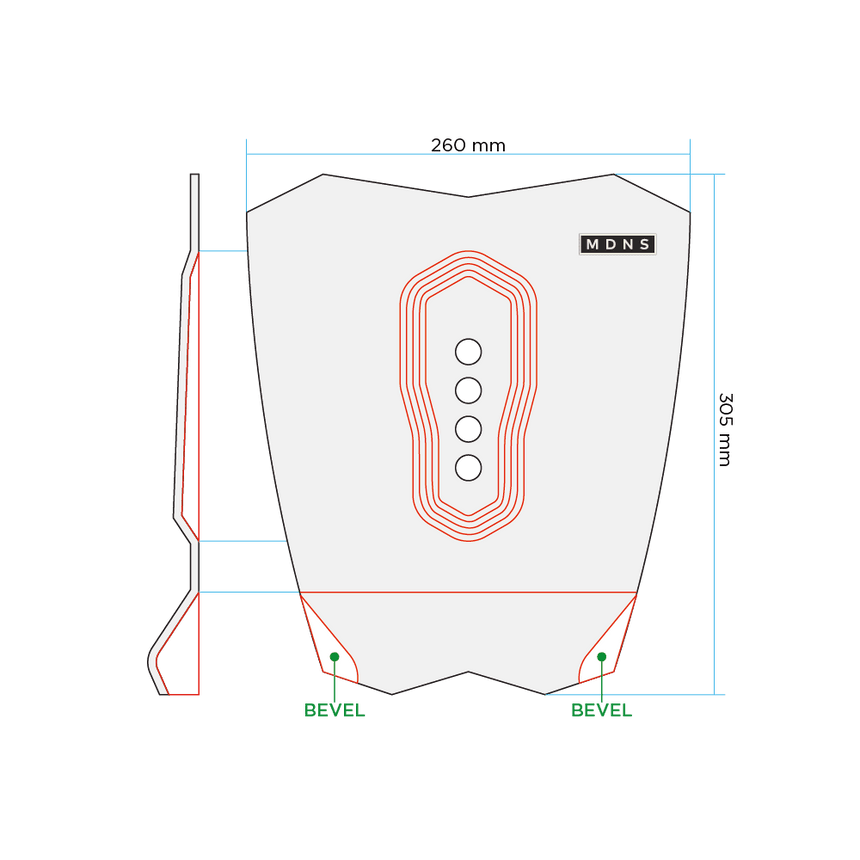 Traction - 1 Piece Pad De Surf EnfantPadsMdns