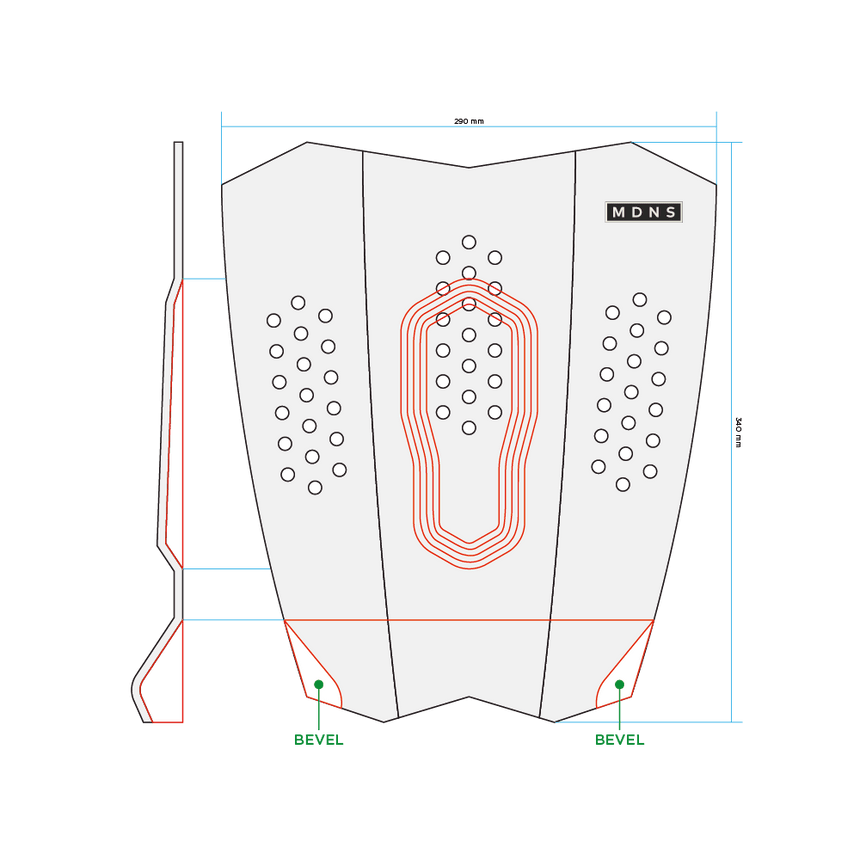 Triple Traction - 3 Pièces Pad De SurfPadsMdns