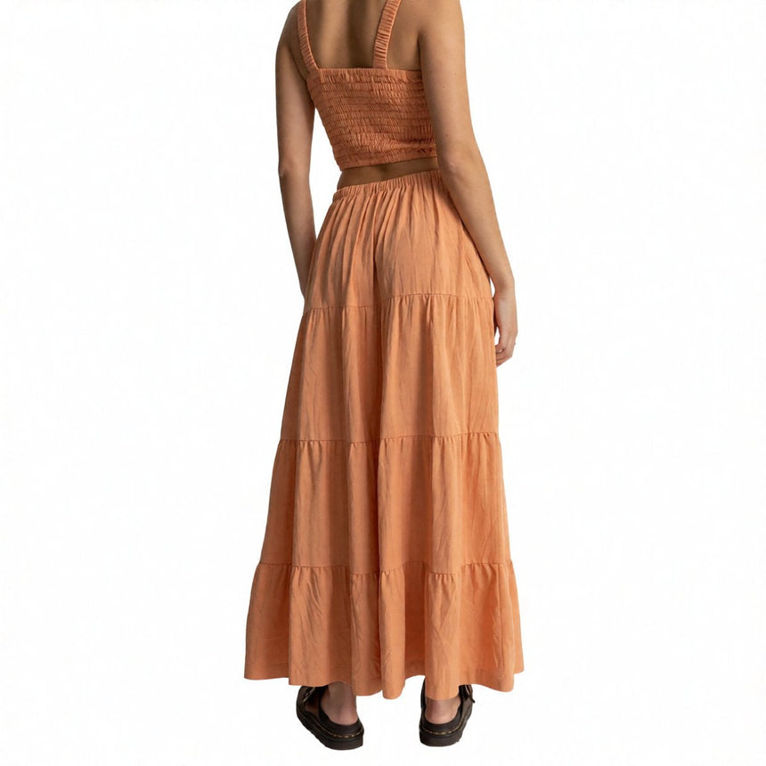Villa Tiered - Jupe Longue Femme#SkirtRhythm