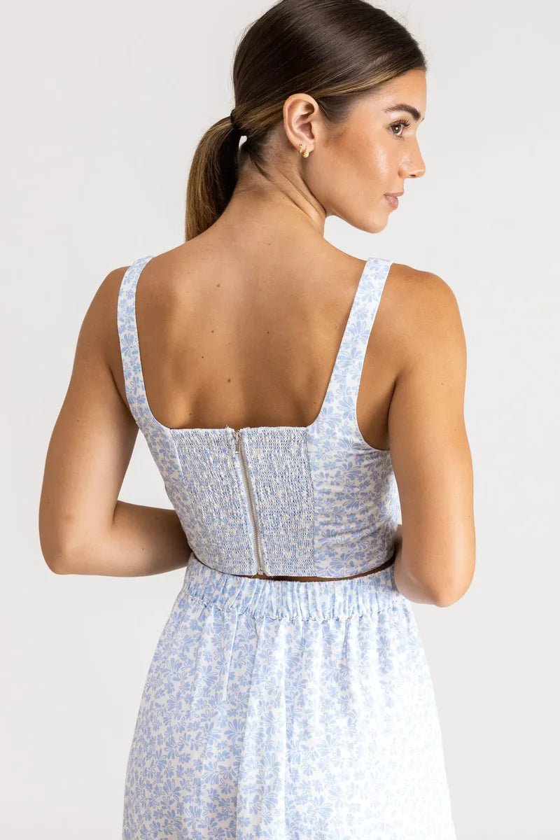 Voleta Floral Crop - Top FemmeDébardeursRhythm