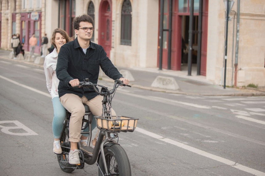 Voltaway Twinnee Electric Bike Two-Seater Black
