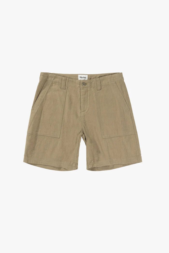 Worn Path Textured Linen Short Homme#ShortsRhythm