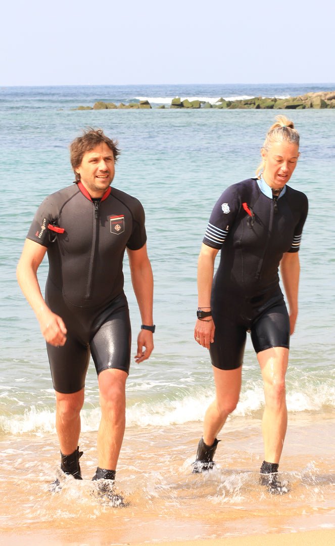 2/2 Dual Zip Shorty Longe Cote Homme#ShortyOcean Step