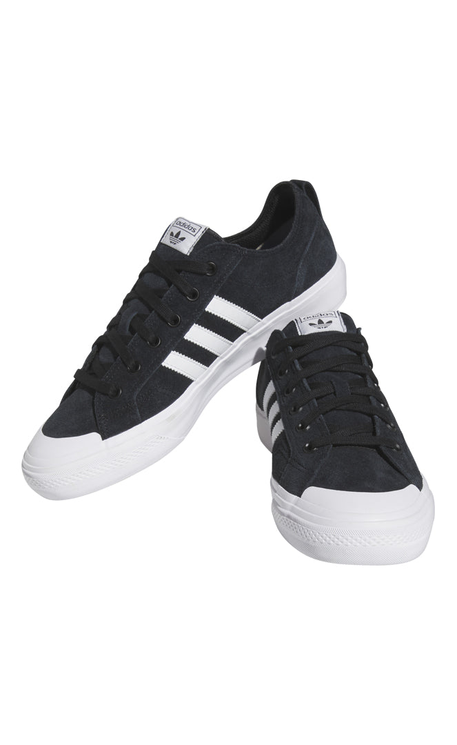Adidas Nizza Low Adv Black White Chaussures De Skate BLACK/WHITE