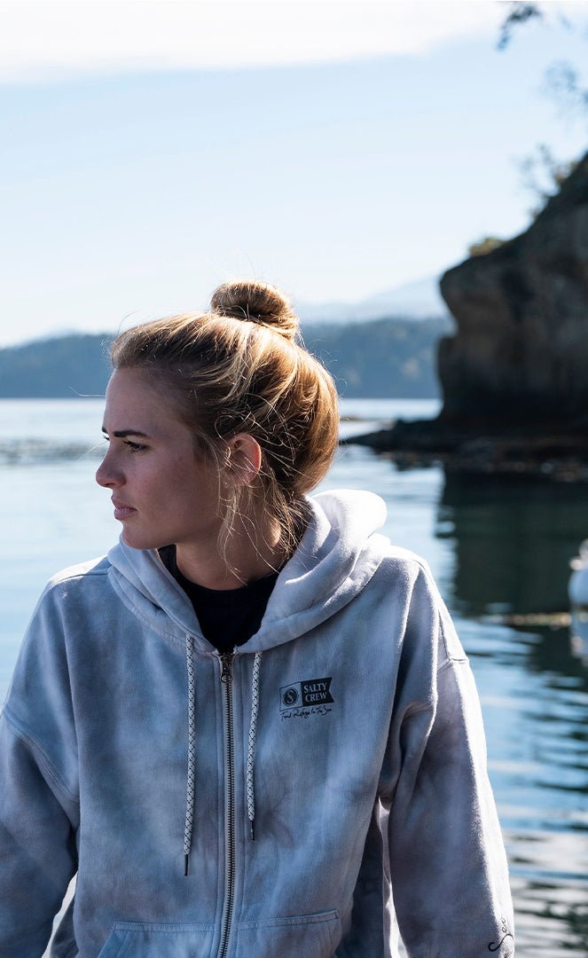 Alpha Stone Sweat À Capuche Femme#SweatsSalty Crew