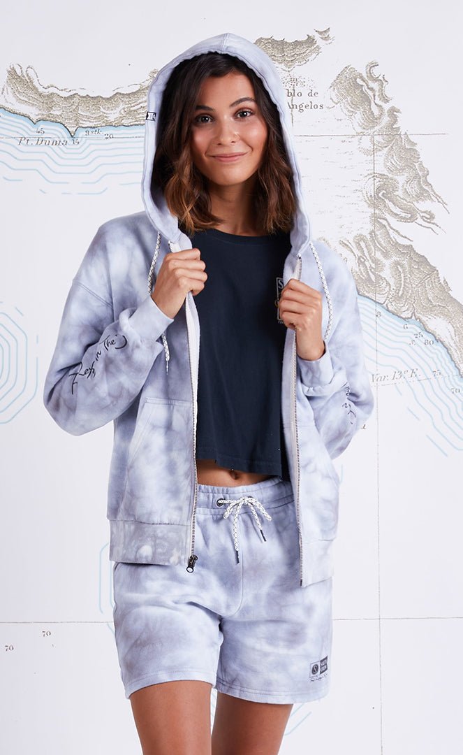 Alpha Stone Sweat À Capuche Femme#SweatsSalty Crew