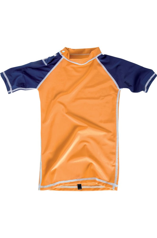 Bi-Color Manches Courtes Upf50 Lycra Surf Enfant#LycrasMdns