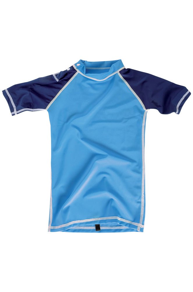 Bi-Color Manches Courtes Upf50 Lycra Surf Enfant#LycrasMdns