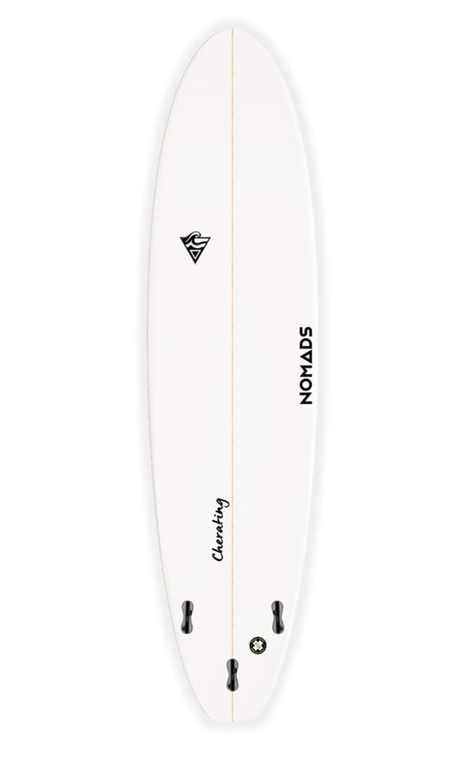 Cherating Planche De Surf Mini Malibu White#Funboard / HybrideNomads Surfing