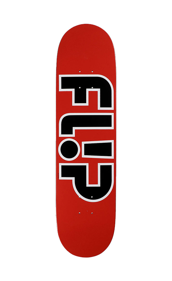 Flip Team Outlined Red 8.0x31.5 Deck Skateboard RED