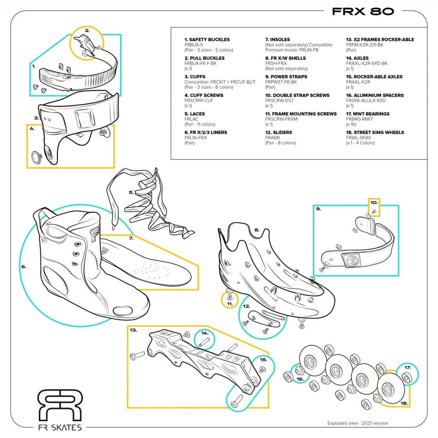 FRX 80 Roller en Ligne Freeskate#Rollers FreeskateFr Skates