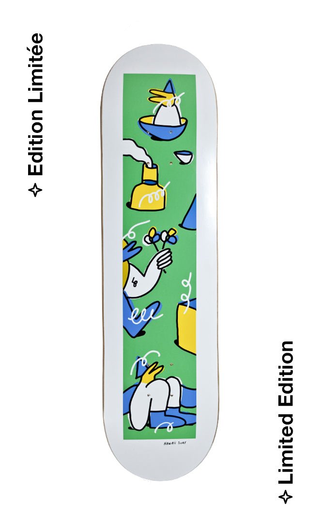 Hawaiisurf X Lucas Beaufort 8.25 Green Deck Skateboard 2/3#Skateboard StreetHawaiisurf
