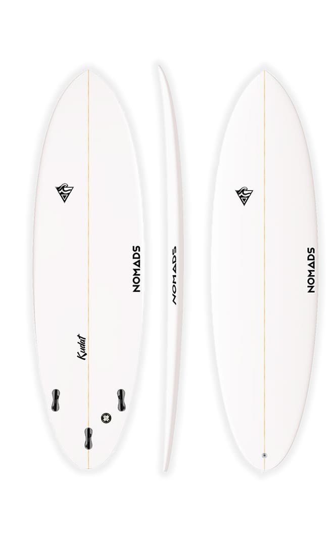Kudat Planche De Surf Funboard White#Funboard / HybrideNomads Surfing