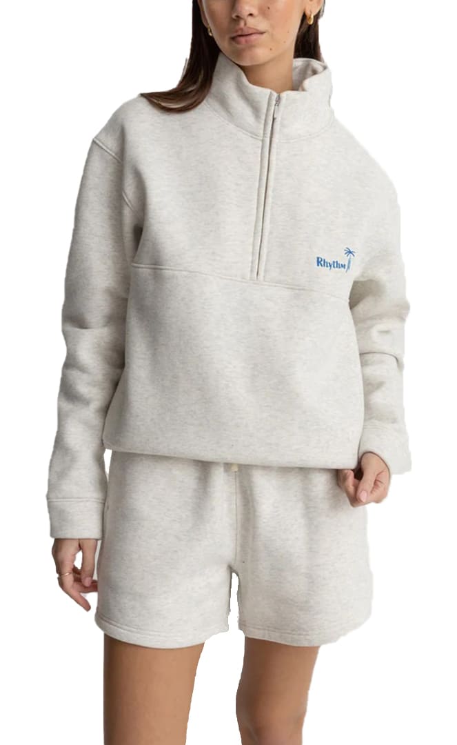 PALMA 1/4 ZIP FLEECE#SweatsRhythm