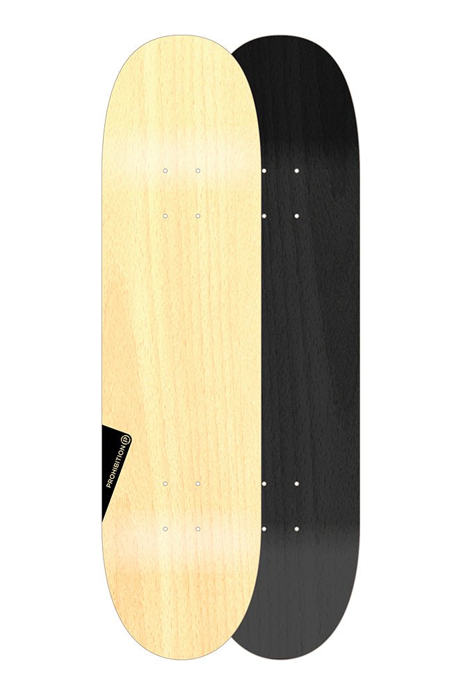Prohbition Blank Deck Skateboard 8#.Prohibition