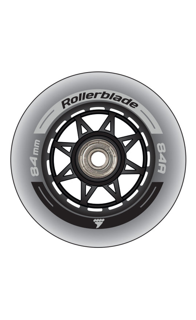 Rollerblade Wheel/bearing xt 84mm/sg7 (set of 8) Roller Pieces