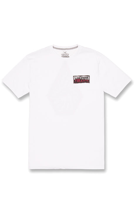 Volcom Surf Vitals J Robinson White T-shirt S/s Homme WHITE