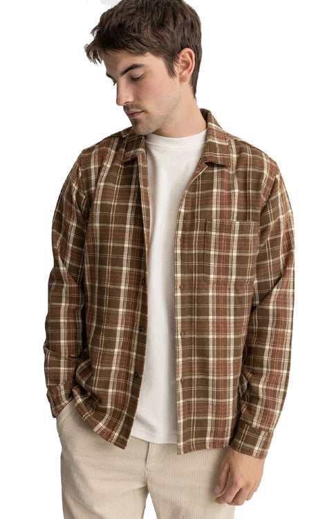 Flannel Chemise Manches Longues Homme
