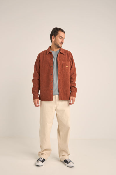 Brandit Corduroy Classic Shirt Long Sleeve - DEFSHOP