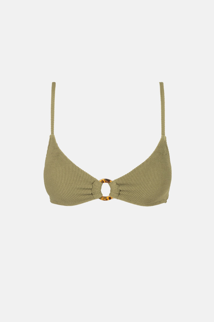 Isla Rib Ring Front Trilete - Damen Badeanzugoberteil