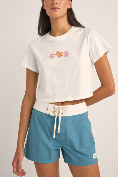 Bora Bora Maglietta Crop Flora - T Shirt Donna