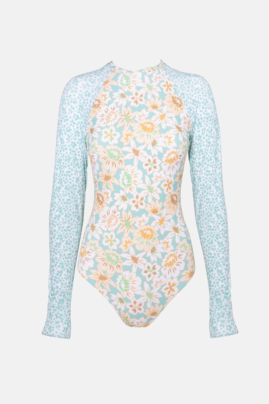 Paloma Floral - L/S Dames One-Piece