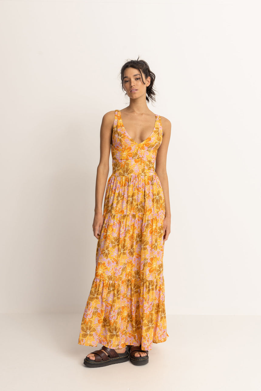 Mahana Floral Tiered - Robe Longue Femme
