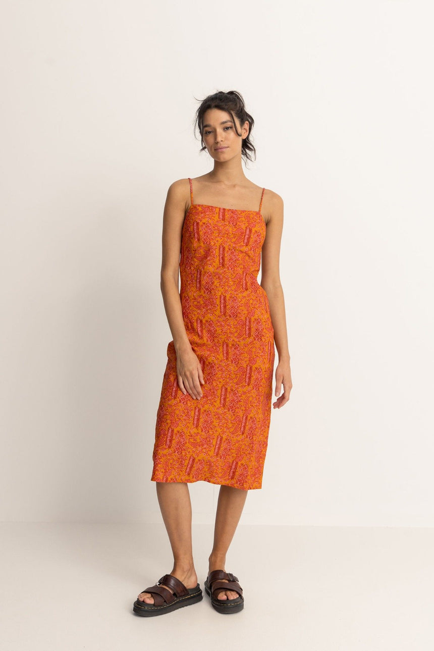Adia Paisley Bias Cut - Robe Mi-Longue Femme