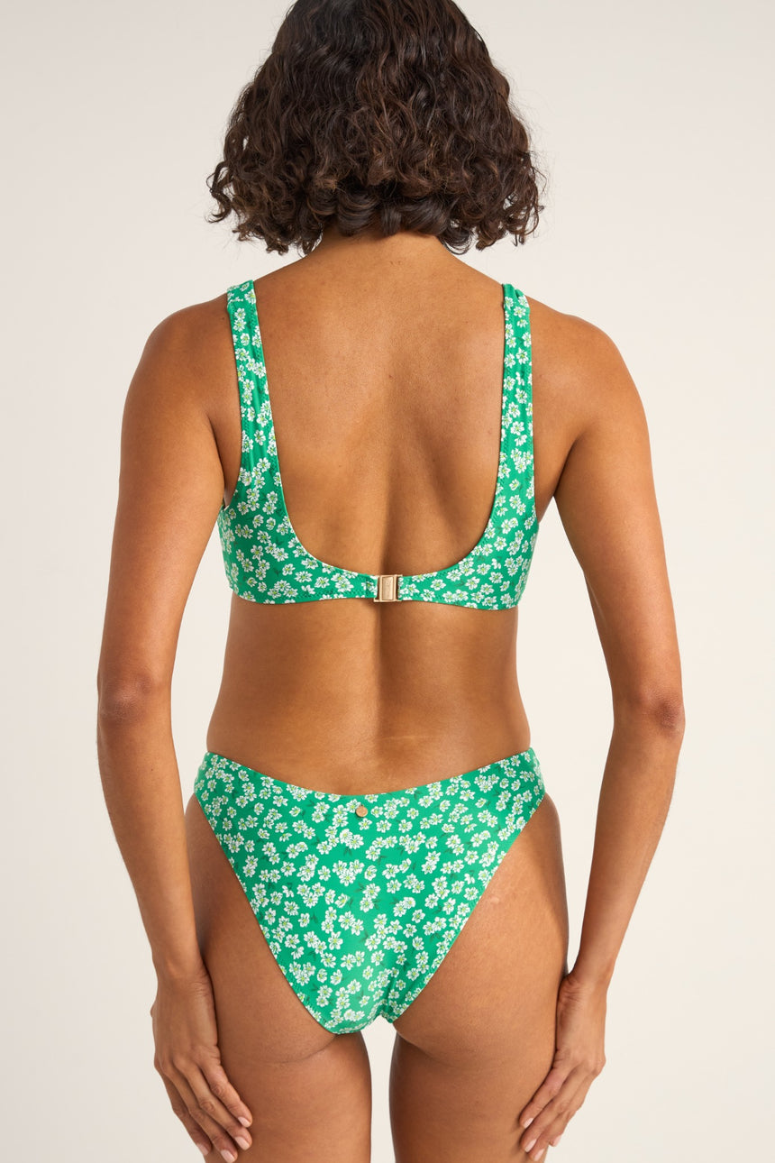 Evergreen Floral Crop - Damen Badeanzugoberteil