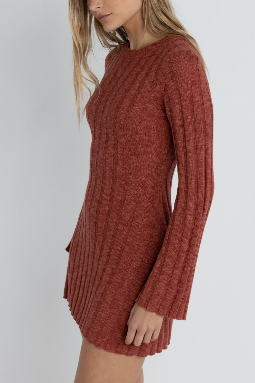 Empire L/S Knit - Robe Courte Femme