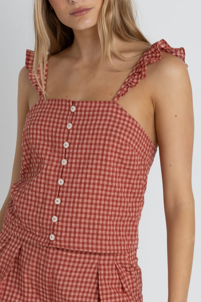 Lola Check Cami - Top Femme