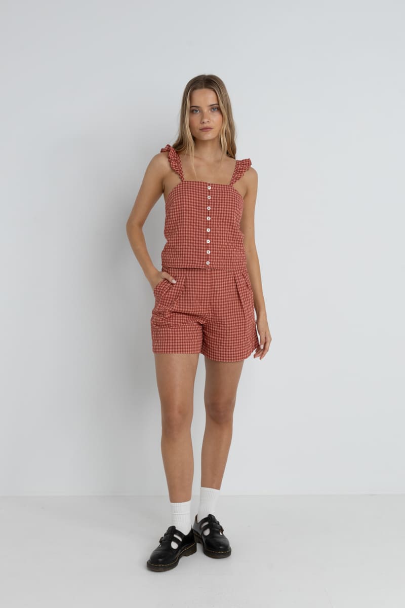Lola Check Cami - Top Femme