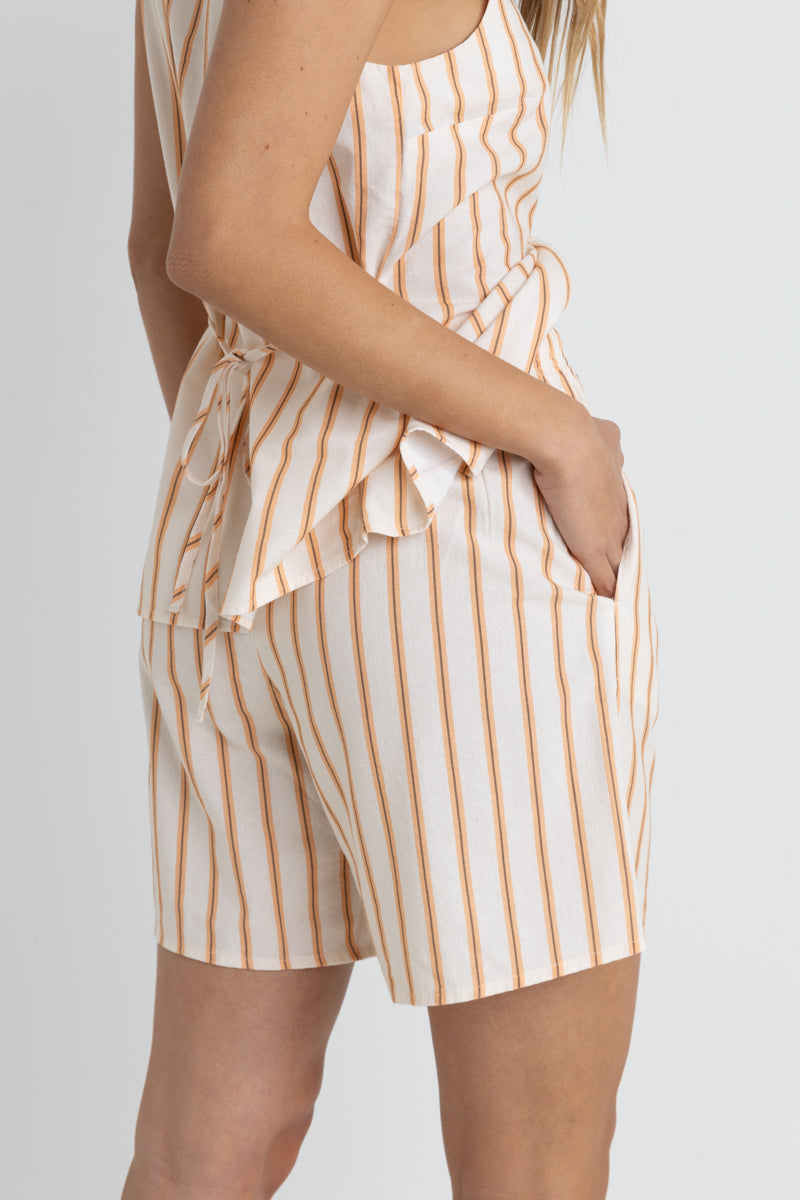 Tide Stripe Long - Casaco Mulher