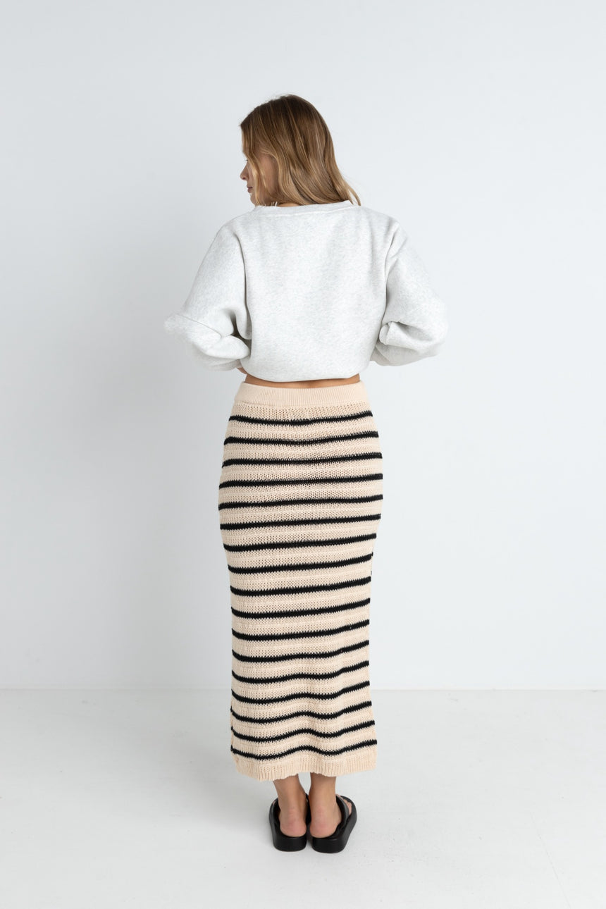 Highline Stripe Knit - Jupe Mi-Longue Femme