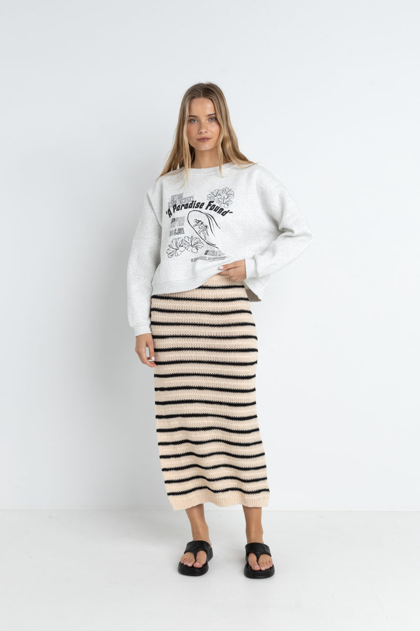Highline Stripe Knit - Jupe Mi-Longue Femme
