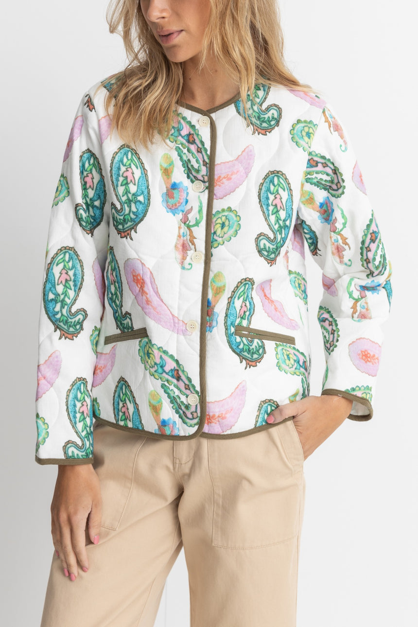 Brooklyn Paisley Gewatteerde Damesjas