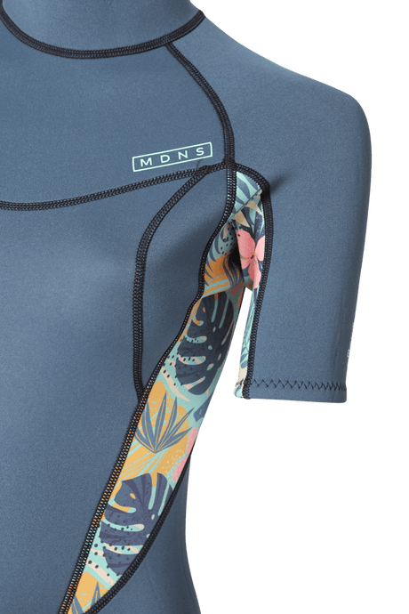 2/2 Pioneer - Zip Dos S/S Combinaison Shorty Surf Fille EnfantsShortyMdns