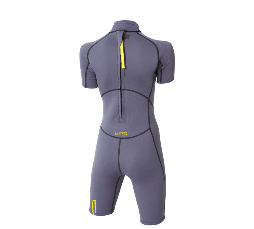 2/2 Stamiina - Zip Dos S/S Combinaison Shorty Surf FemmeShortyMdns