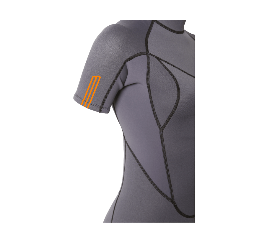 2/2 Stamiina - Zip Dos S/S Combinaison Shorty Surf FemmeShortyMdns