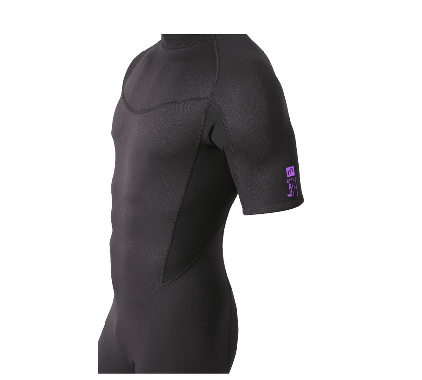 2/2 Stamiina - Zip Dos S/S Combinaison Shorty Surf HommeShortyMdns