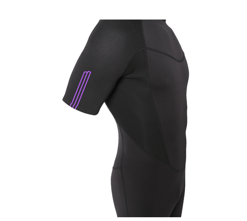 2/2 Stamiina - Zip Dos S/S Combinaison Shorty Surf HommeShortyMdns