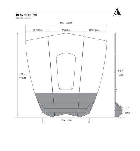 3 Pièces Pad De SurfPadsRoam