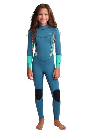 3/2 Pioneer - Zip Dos L/S Combinaison Surf FilleSteamersMdns