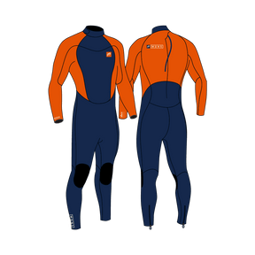 4/3 Pioneer - Zip Dos L/S Combinaison Surf GarçonSteamersMdns