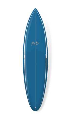 7'4" Gerry Lopez Pocket Rocket Fusion Poly FCS II - Planche Surf GunGunSurftech