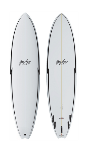 7'6" Gerry Lopez Little Darlin Fusion HD FCS II - Planche Surf MidlenghtFunboard / HybrideSurftech