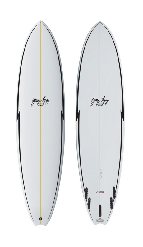 7'6" Gerry Lopez Little Darlin Fusion HD FCS II - Planche Surf MidlenghtFunboard / HybrideSurftech