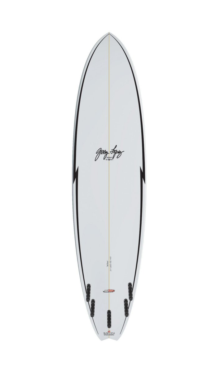 7'6" Gerry Lopez Little Darlin Fusion HD FCS II - Planche Surf MidlenghtFunboard / HybrideSurftech